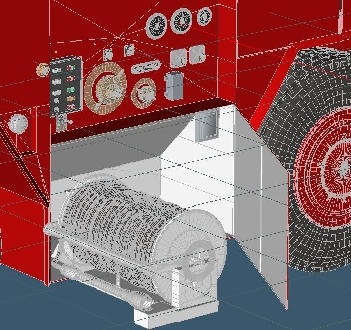 Japan Air Self-Defense Force A-MB-3 Rescue Fire Engine 3D model_13