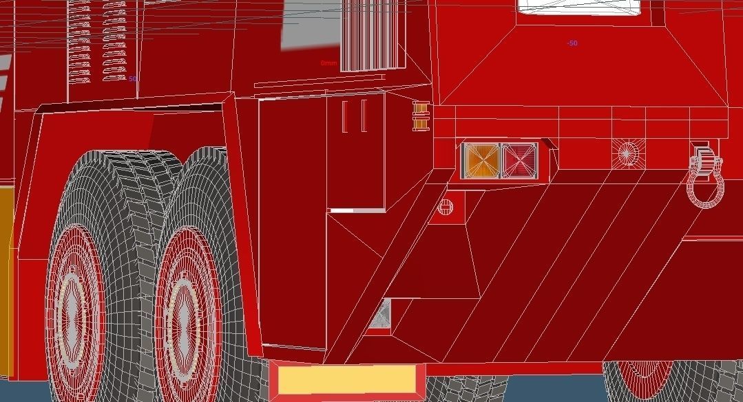 Japan Air Self-Defense Force A-MB-3 Rescue Fire Engine 3D model_12