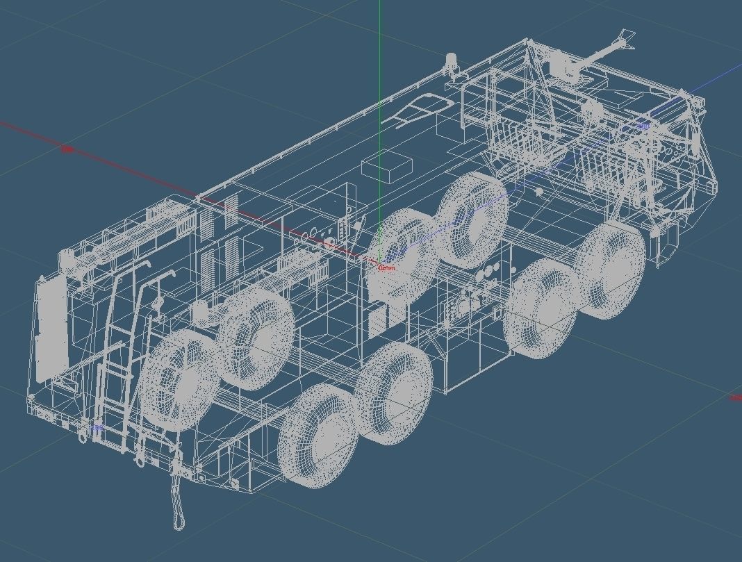 Japan Air Self-Defense Force A-MB-3 Rescue Fire Engine 3D model_16