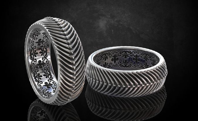 The ring in the style of antiquity  sizes from 5 to 11 206 3D print model