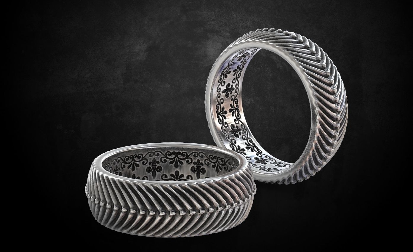 The ring in the style of antiquity sizes from 5 to 11 206 3D print model_10