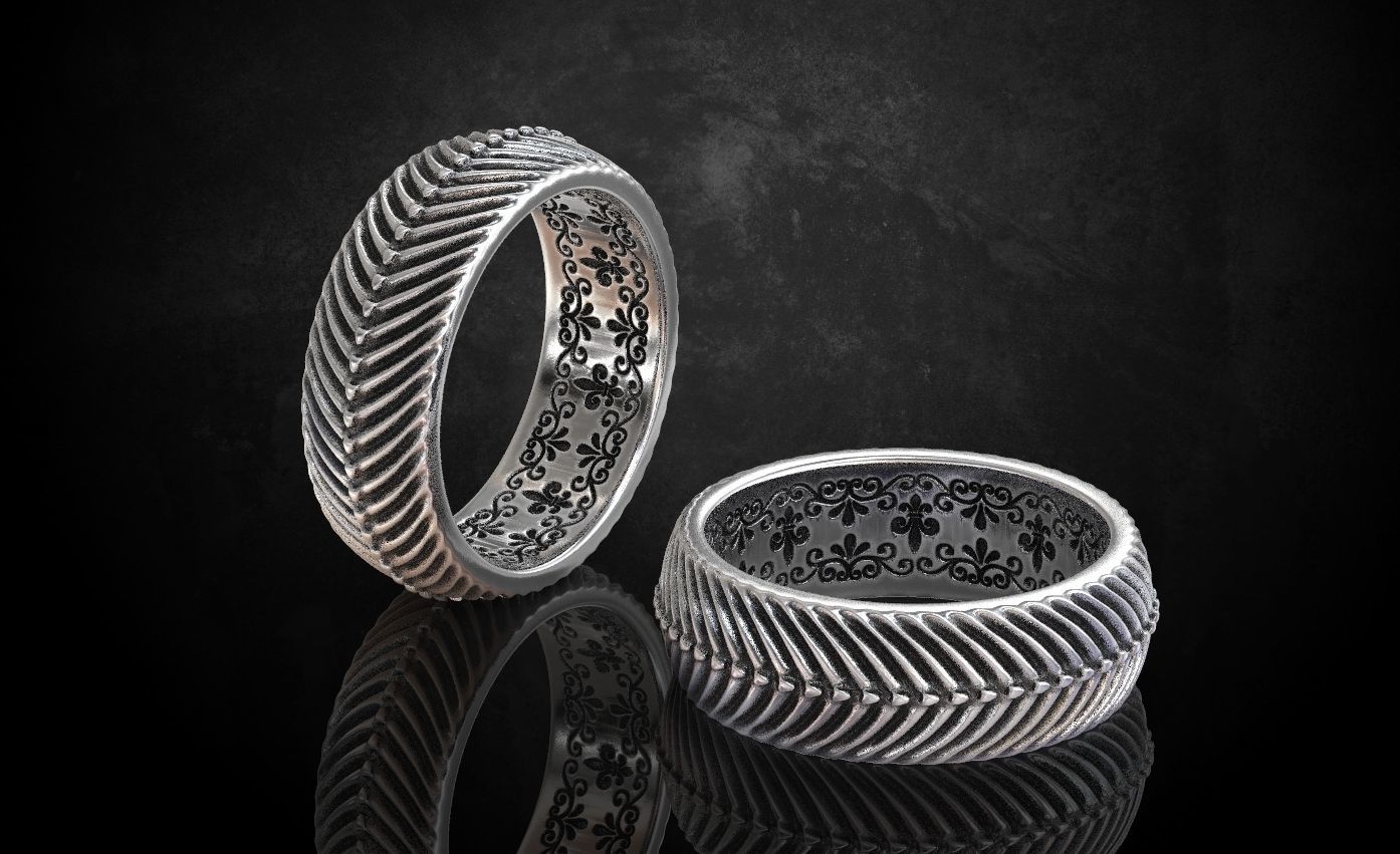 The ring in the style of antiquity sizes from 5 to 11 206 3D print model_5