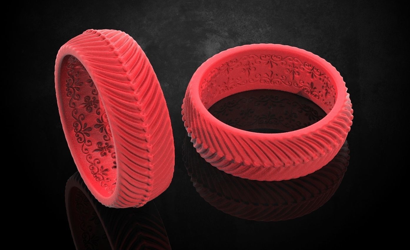 The ring in the style of antiquity sizes from 5 to 11 206 3D print model_14