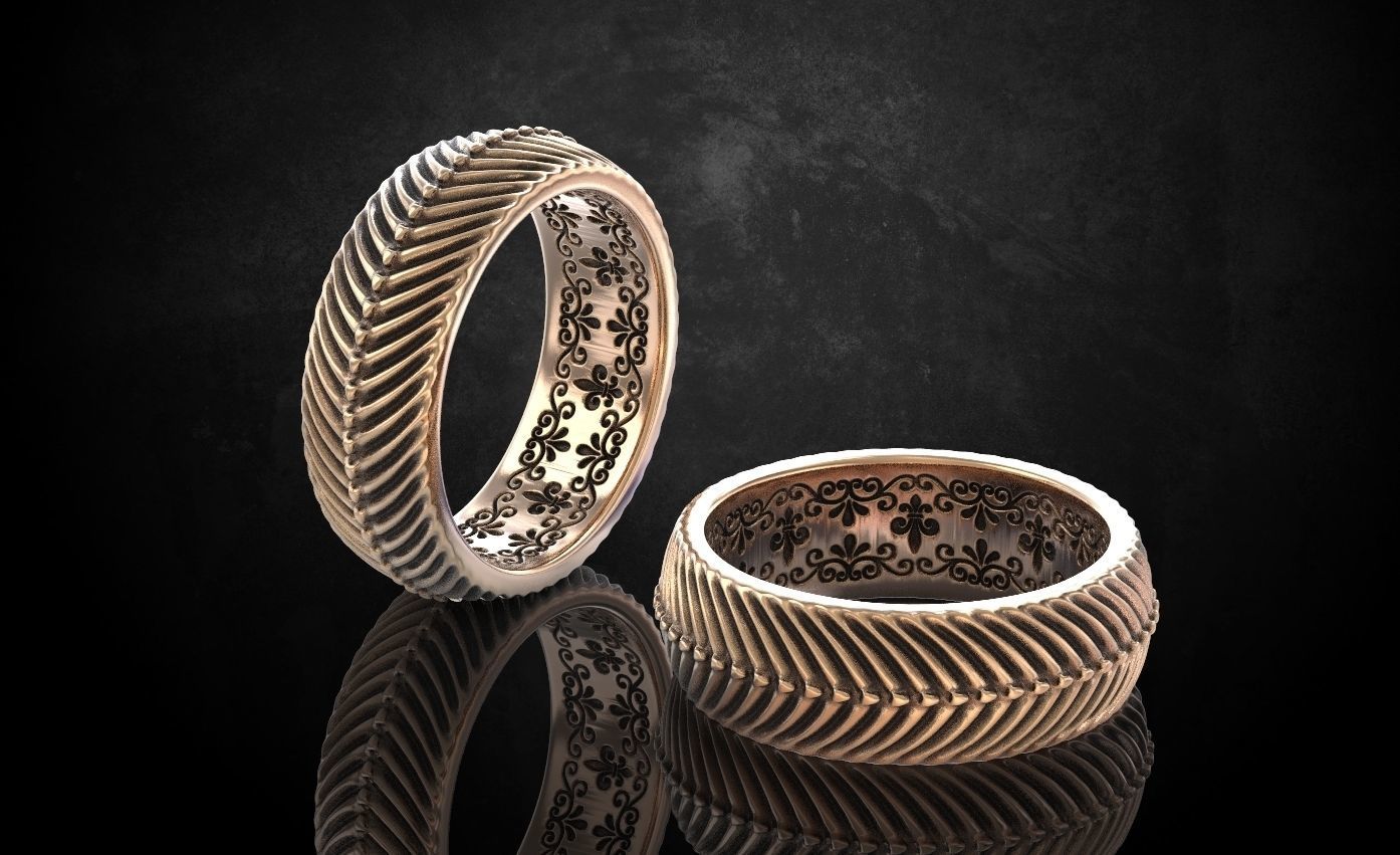 The ring in the style of antiquity sizes from 5 to 11 206 3D print model_3