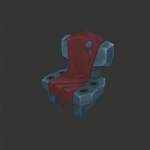 Dungeon Entourage Set - Low Poly Hand Painted Low-poly 3D model_8