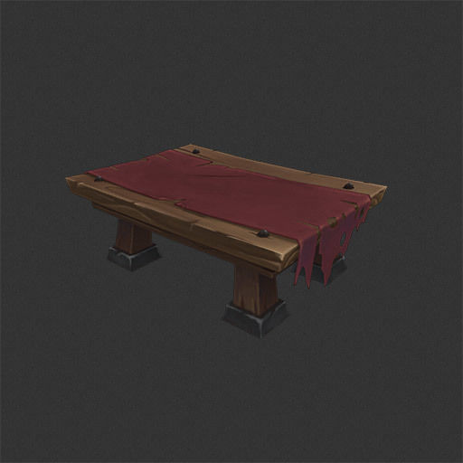 Dungeon Entourage Set - Low Poly Hand Painted Low-poly 3D model_6