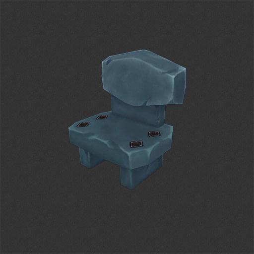 Dungeon Entourage Set - Low Poly Hand Painted Low-poly 3D model_11