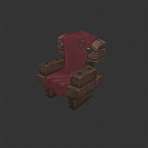 Dungeon Entourage Set - Low Poly Hand Painted Low-poly 3D model_13