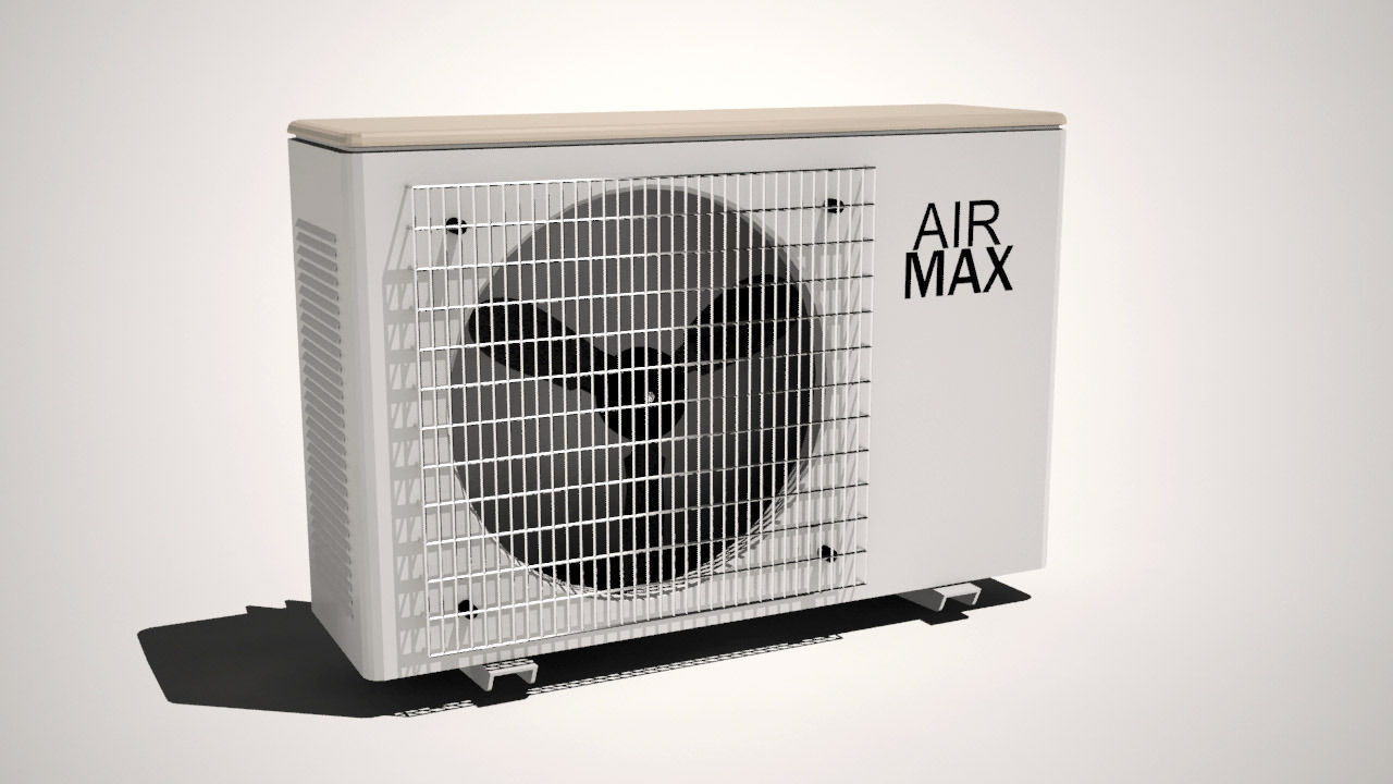 air conditioner 3D Model .max .obj .3ds .fbx .dxf .stl