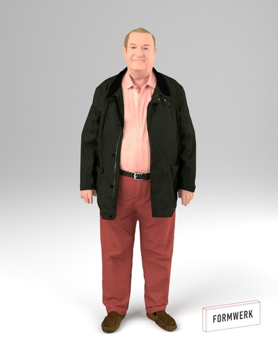 men 01 - 3D scanned printable 3D print model