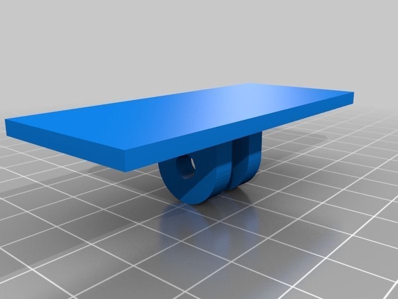 GoPro Headmount for headgear Free 3D print model_1