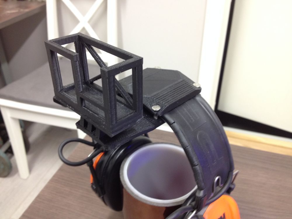 GoPro Headmount for headgear Free 3D print model_6