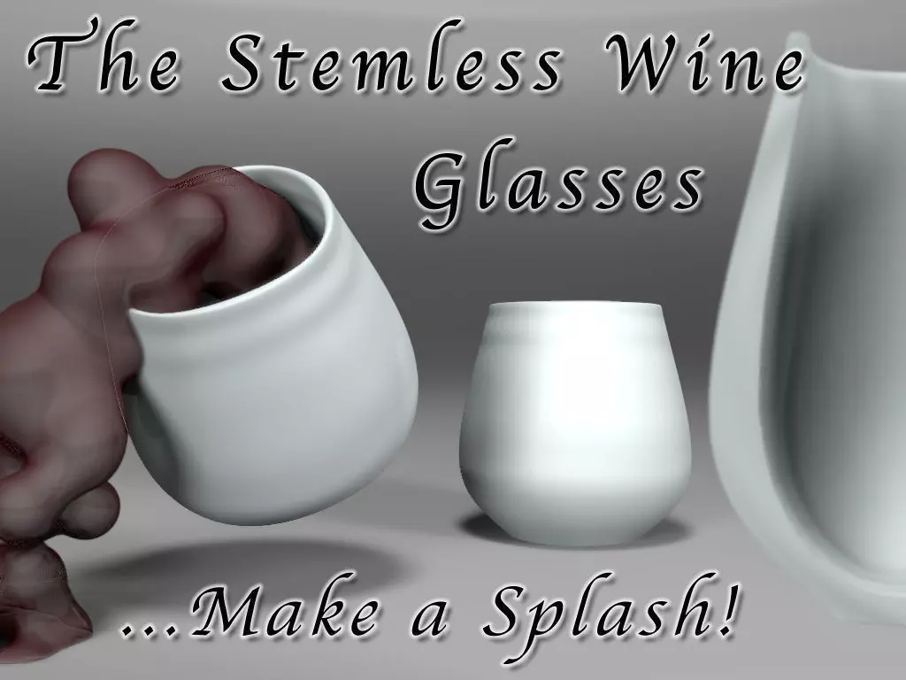 Stemless Wine Glass Free 3D print model_0