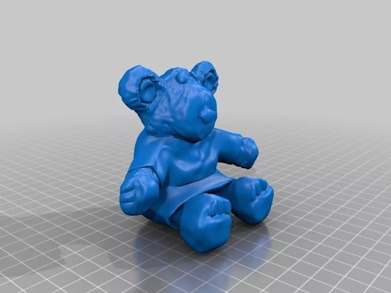 Persimmon the Teddy Bear Free 3D print model
