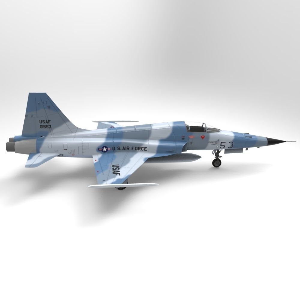 F5 E Tiger II in 3ds and obj format 3D model_5