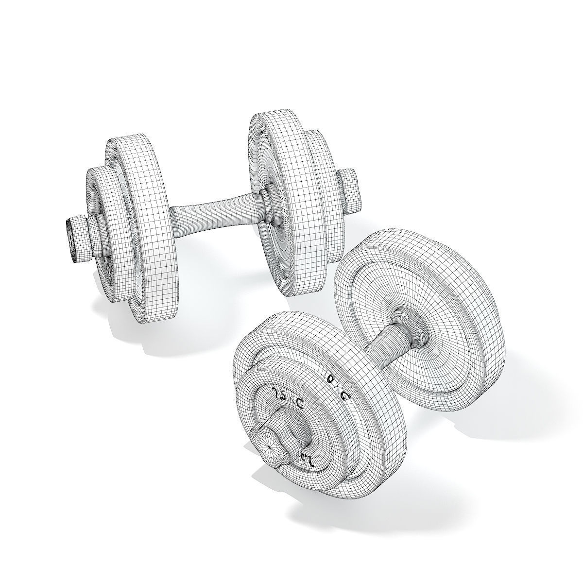 Dumbbells 3D model_5