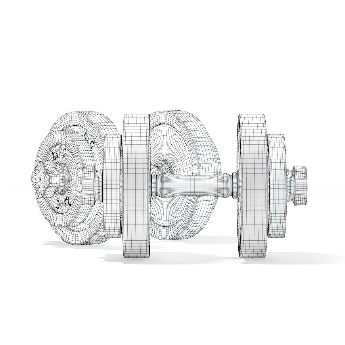 Dumbbells 3D model_3
