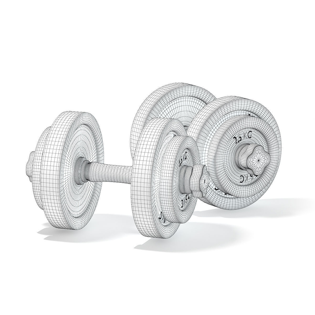 Dumbbells 3D model_1