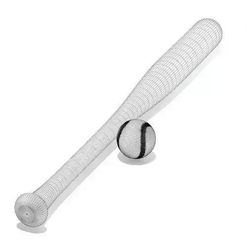 Baseball Bat and a Ball