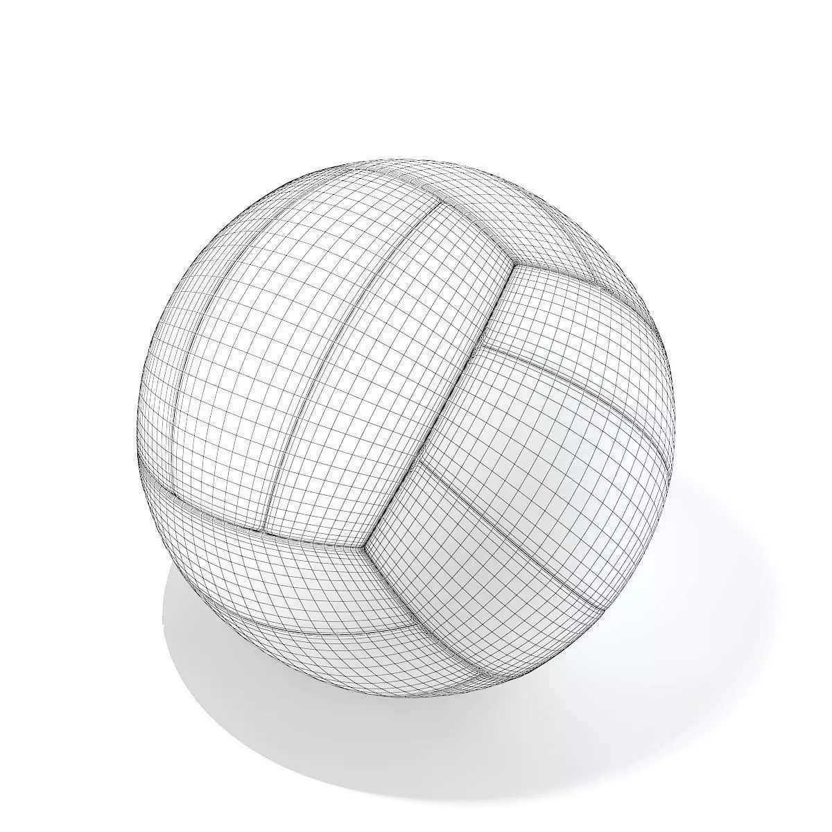 Volleyball ball 3D model_2