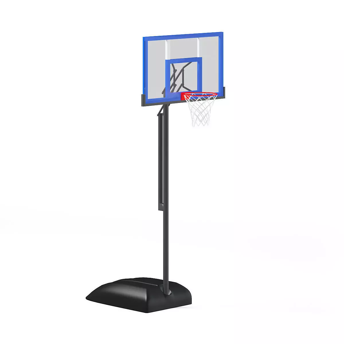 Basketball Backboard 3D model_3