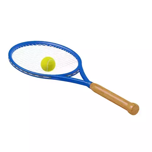 Tennis Racket and Ball