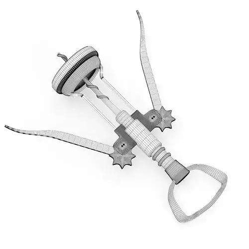 Corkscrew wine 3D model