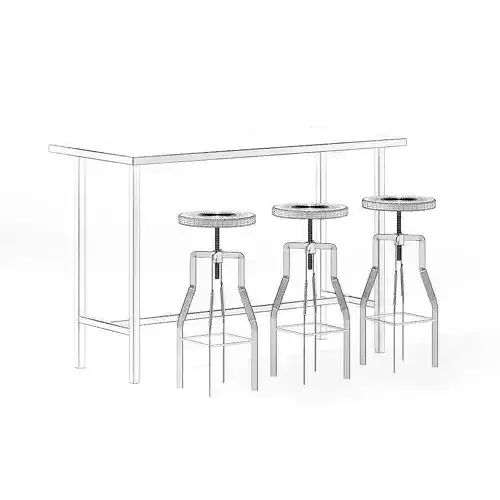 Bar Table with Stools
