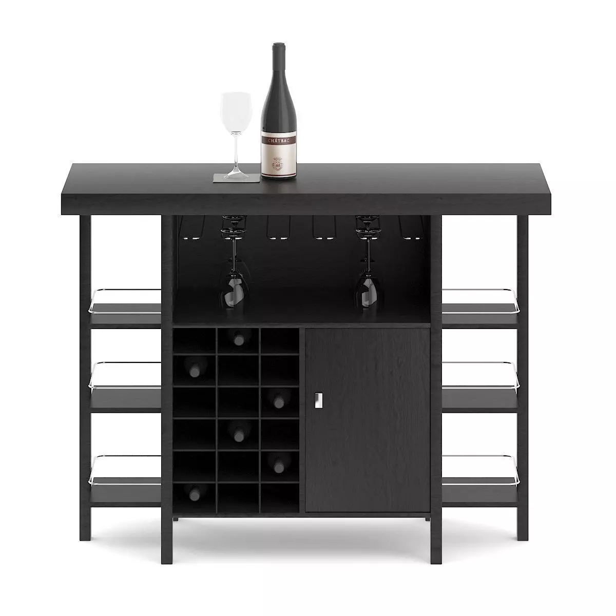 Mini Bar Table 3D model_3