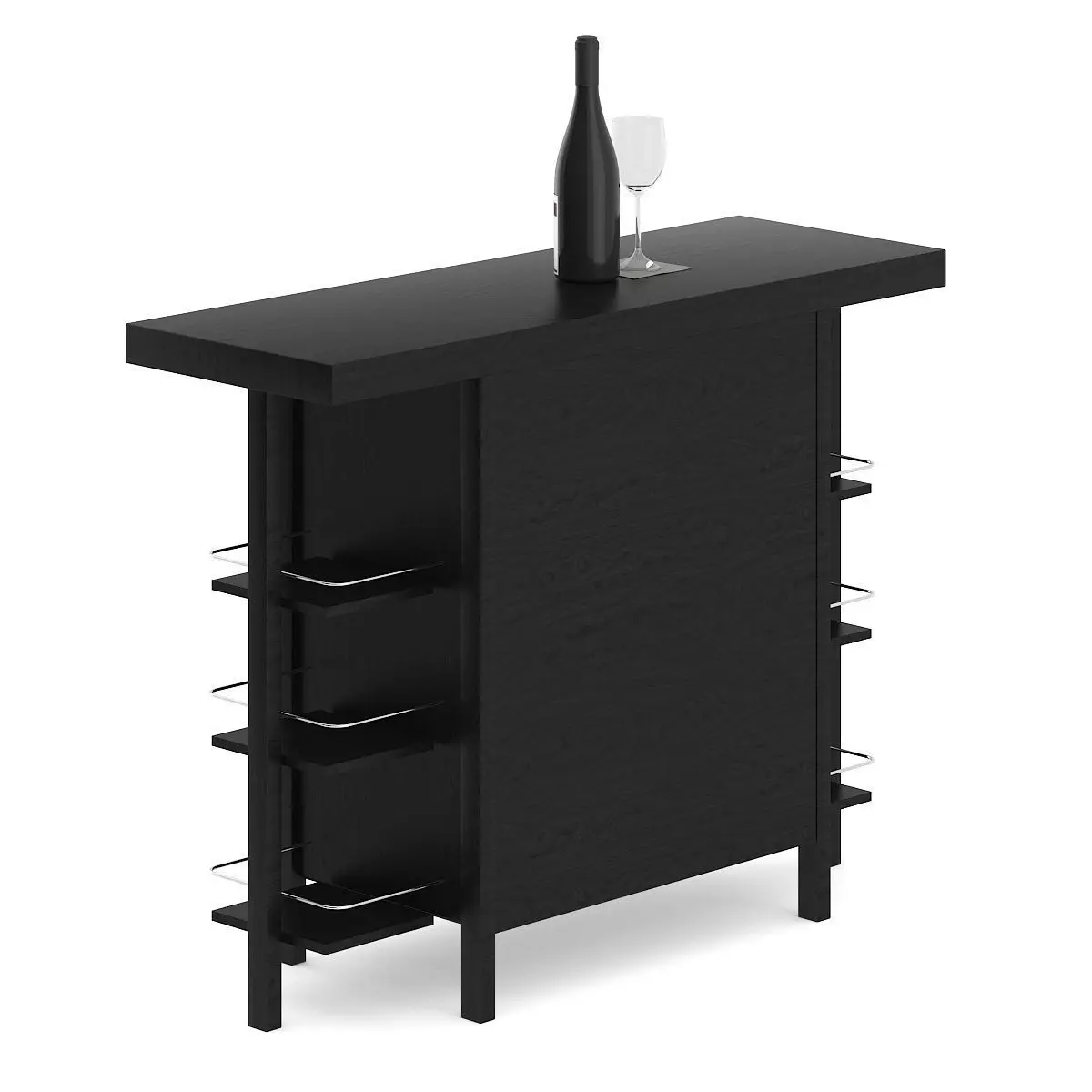 Mini Bar Table 3D model_2