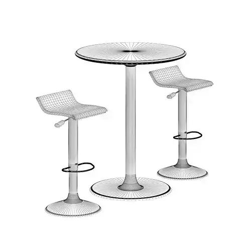 Bar Table with Stools