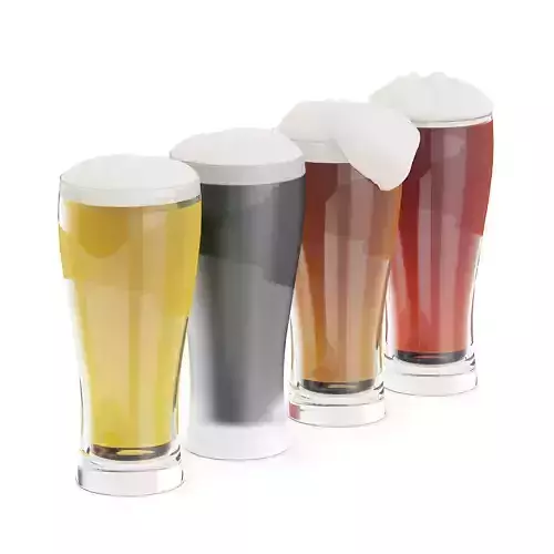 Beer Glasses 3D model