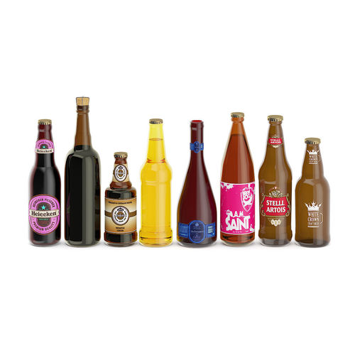 Beer Bottles 3D model