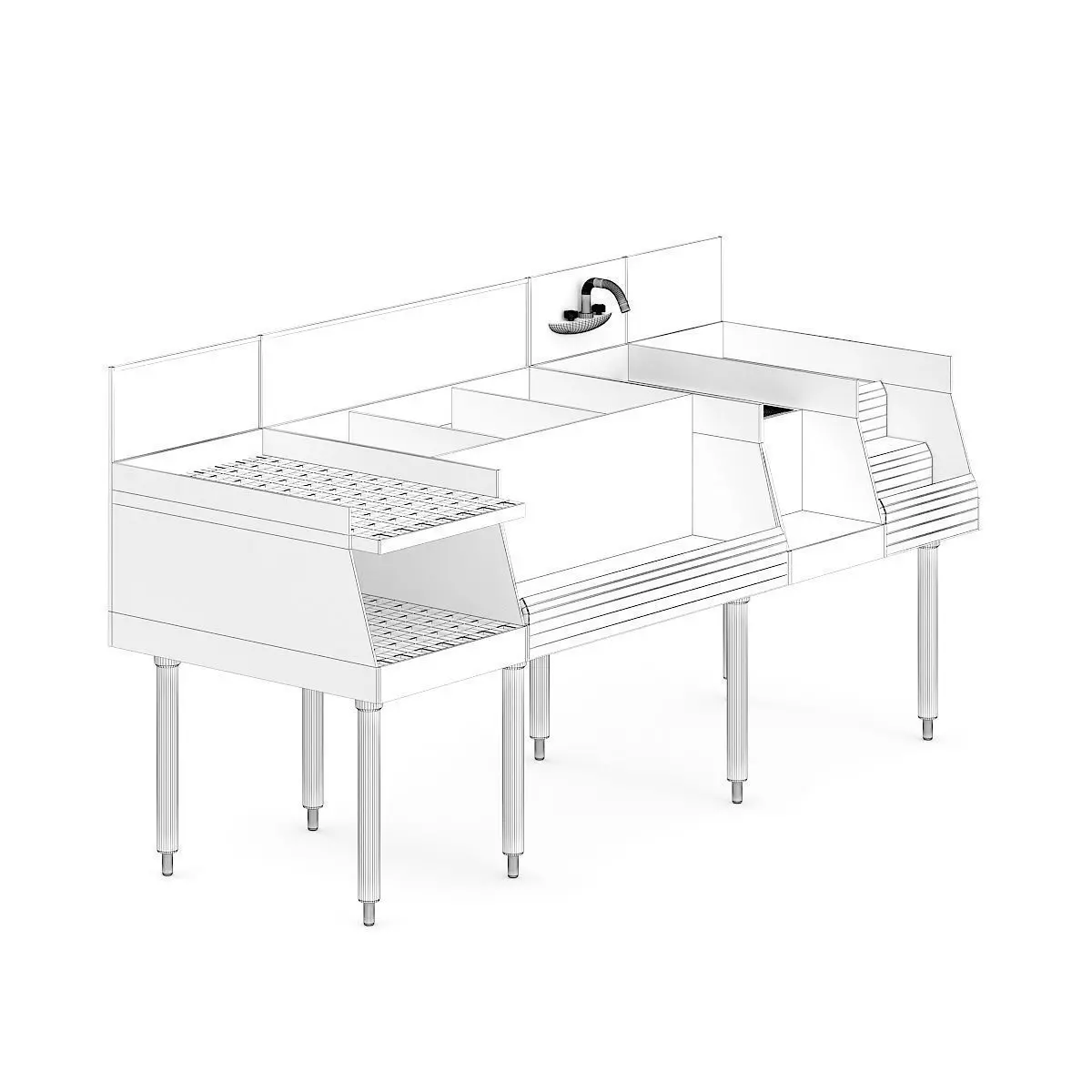 Bar Station 3D model_0