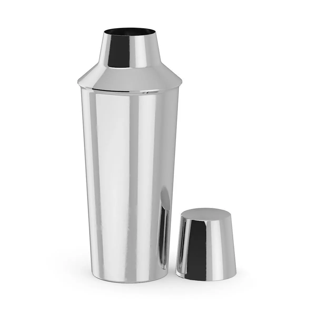 Shaker stainless steel 3D model_5