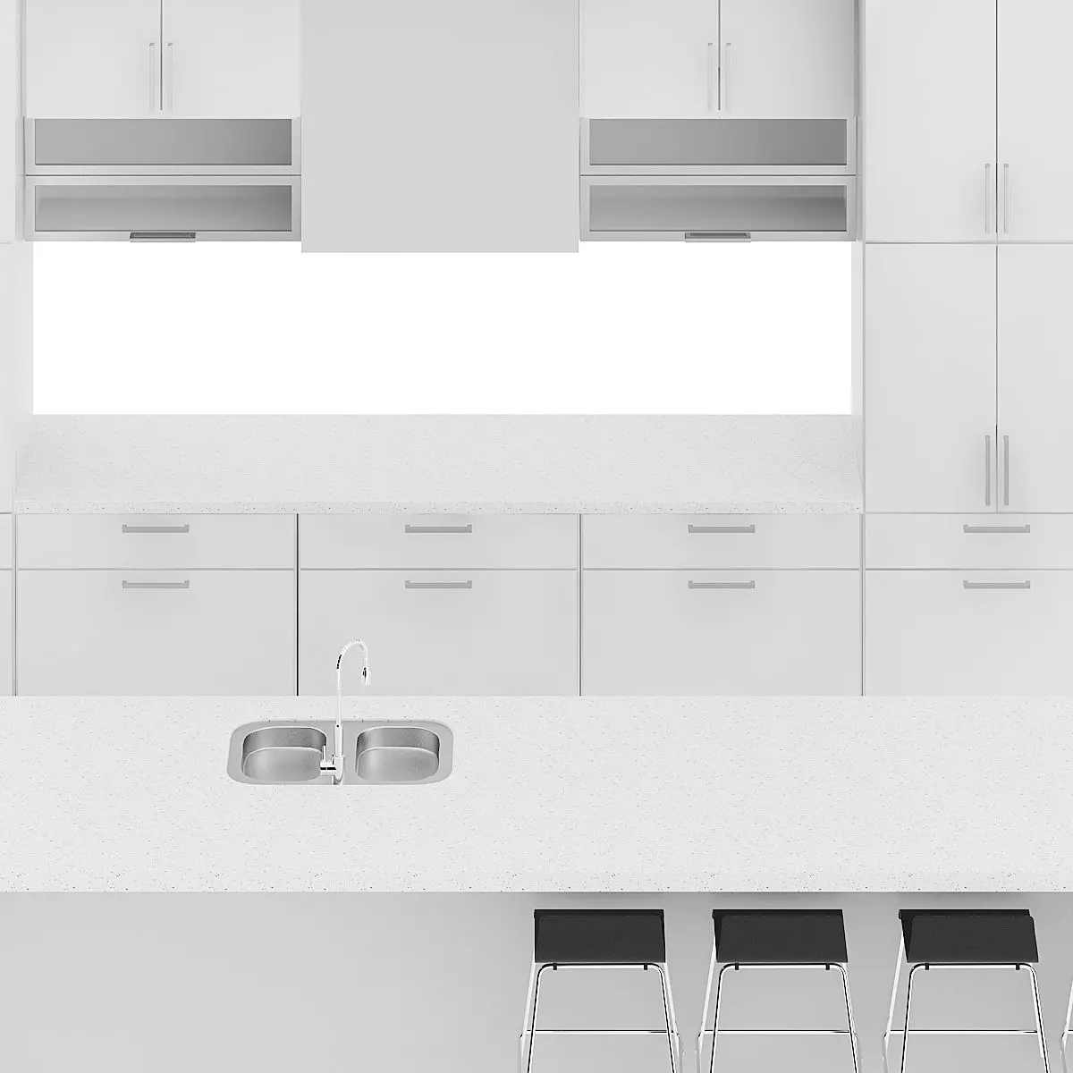 Kitchen Furniture Set 9 3D model