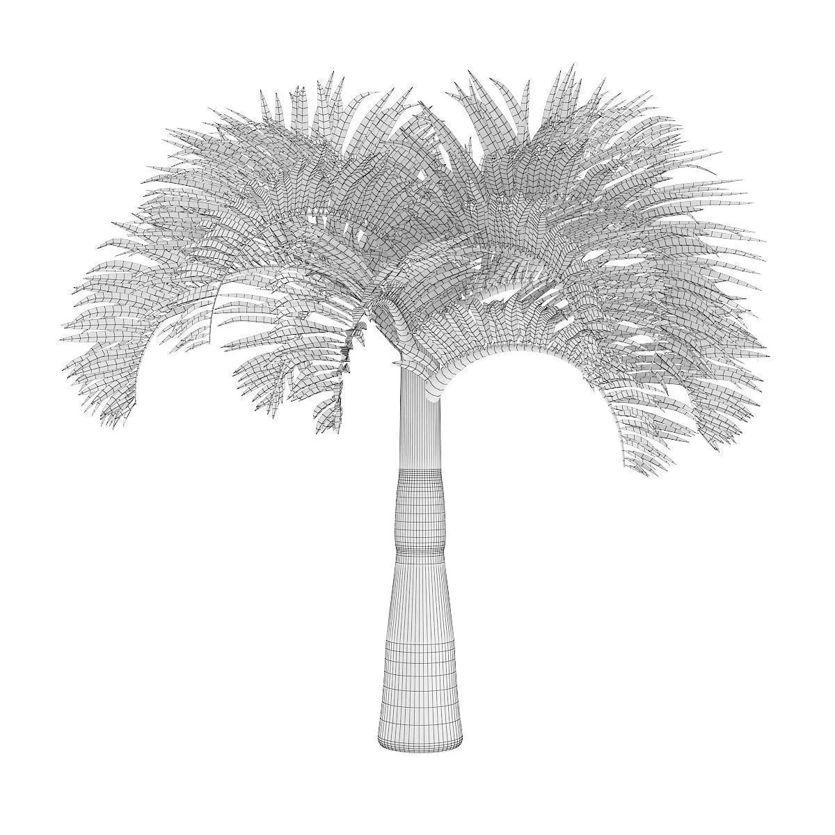 Christmas Palm Tree 3D model_6
