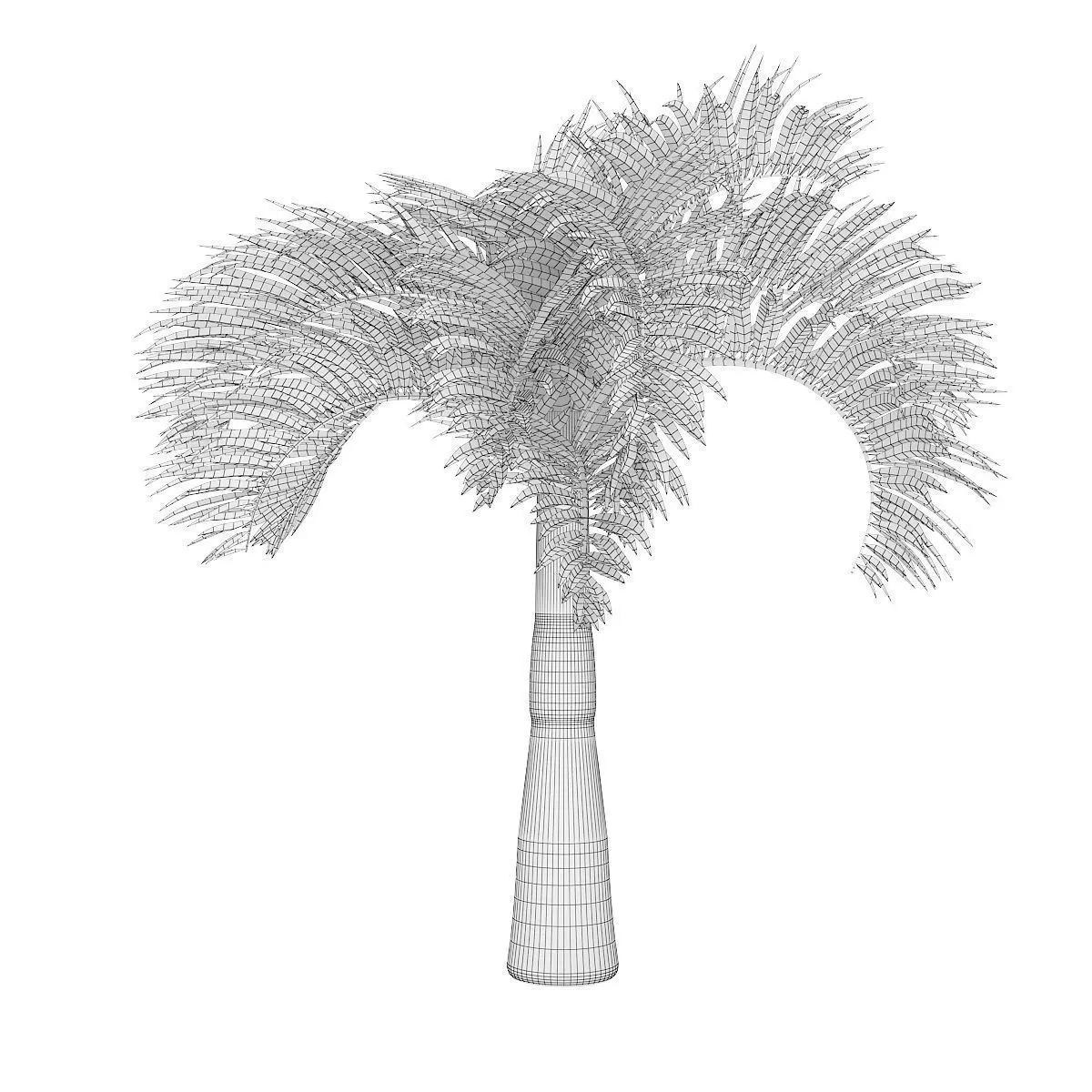 Christmas Palm Tree 3D model_7