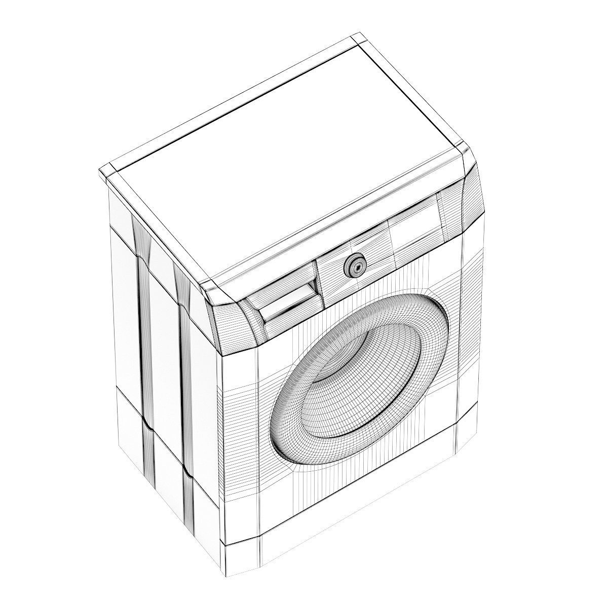 Washing Machine 3D model_5