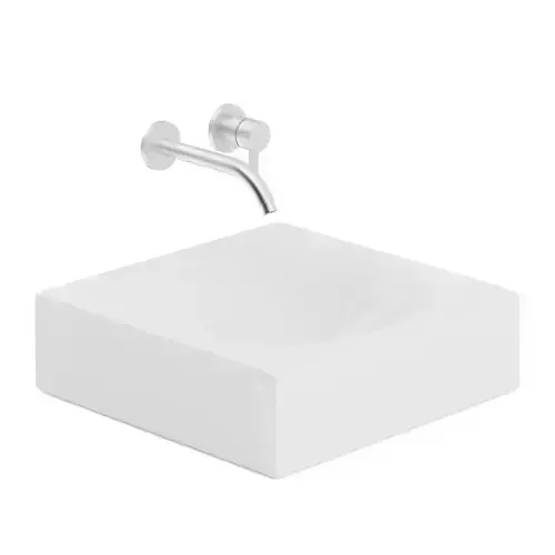 Modern Square Washbasin 3D model