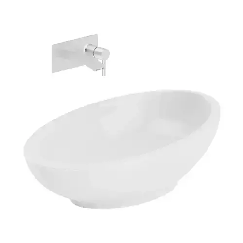 Modern Round Washbasin 3D model