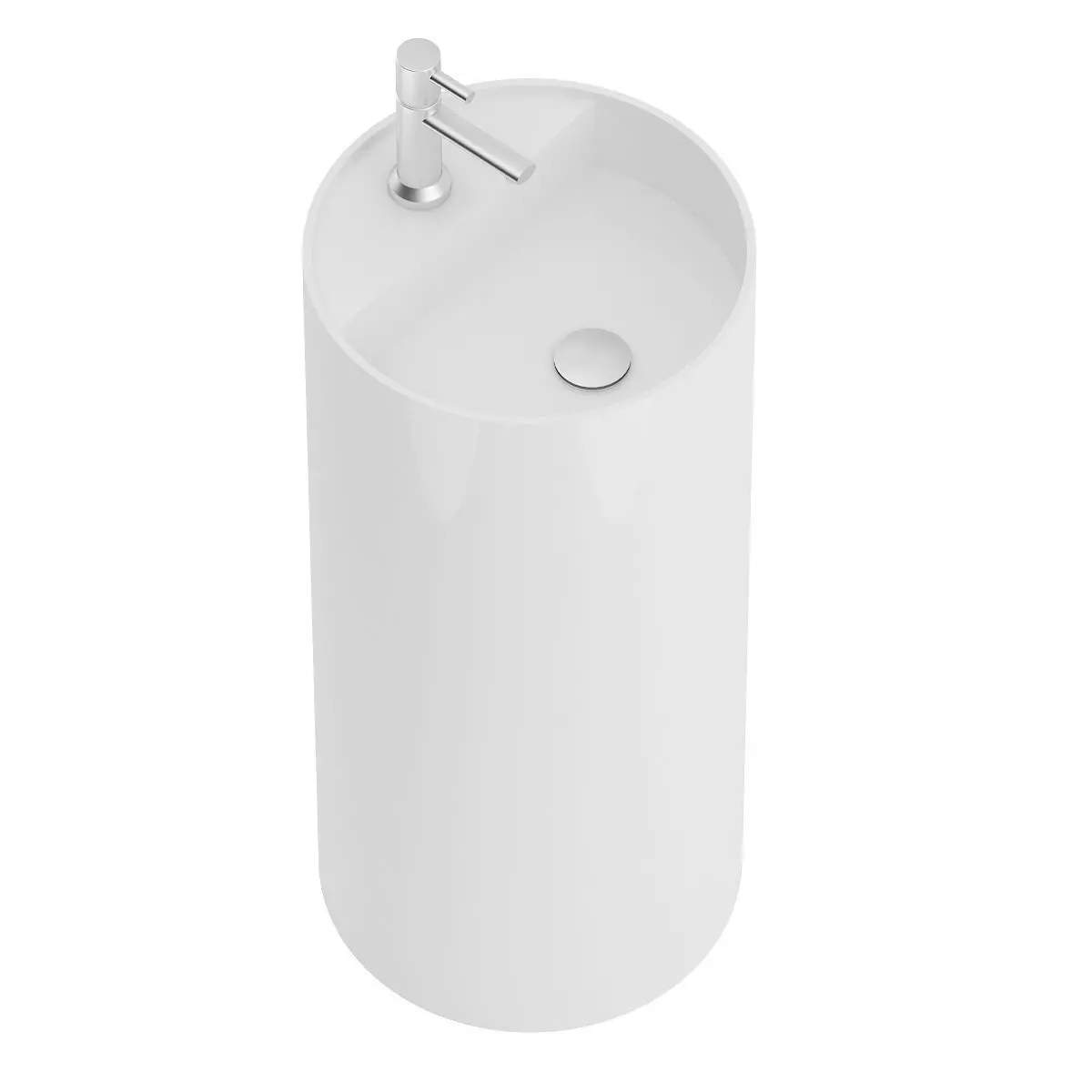 Tall Round Washbasin 3D model
