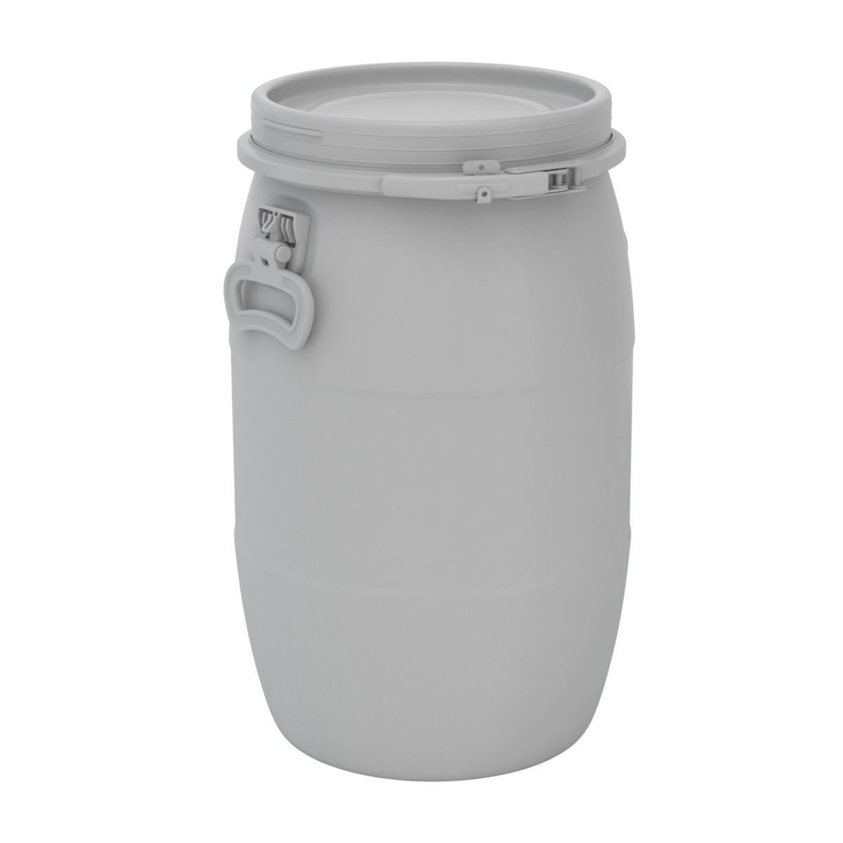 Plastic Barrel 3D model_11