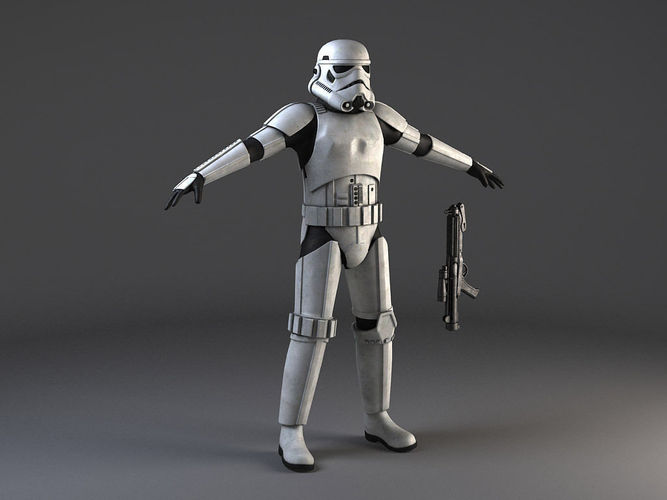 Star Wars Storm Trooper Rigged 3D model