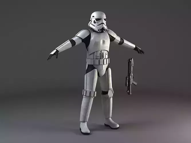 Star Wars Storm Trooper Rigged 3D model