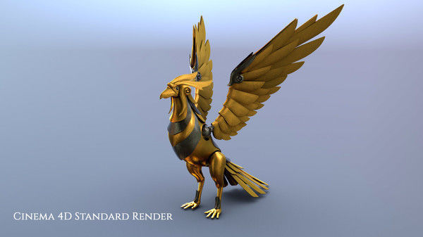 Mechanical Phoenix 3D model_6