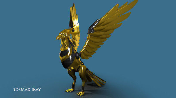 Mechanical Phoenix 3D model_7