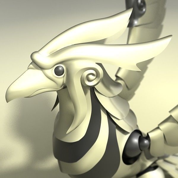 Mechanical Phoenix 3D model_3