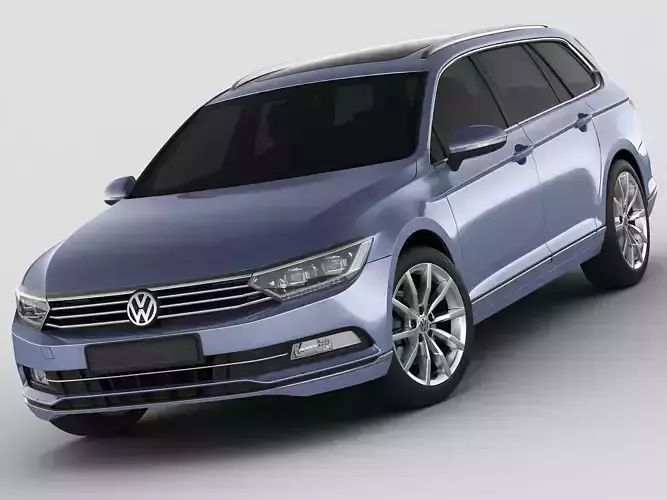 VW Passat Variant 2015 3D model