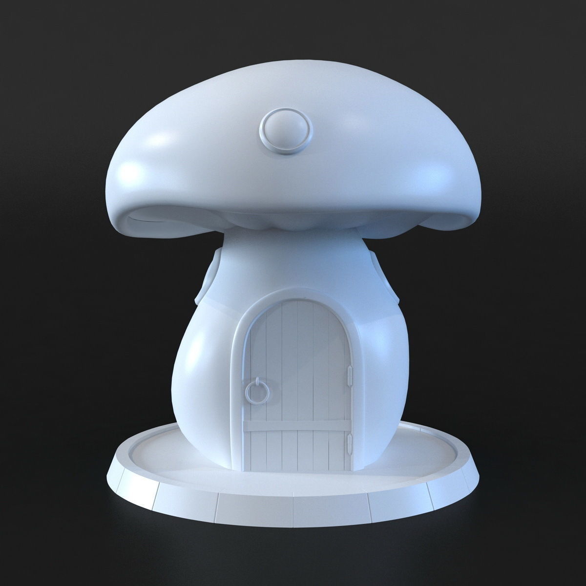 Mushroom House 3D print model_3